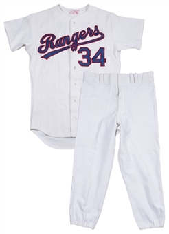 1992 Nolan Ryan Game Used Texas Rangers Home Jersey With Pants (MEARS A10) 